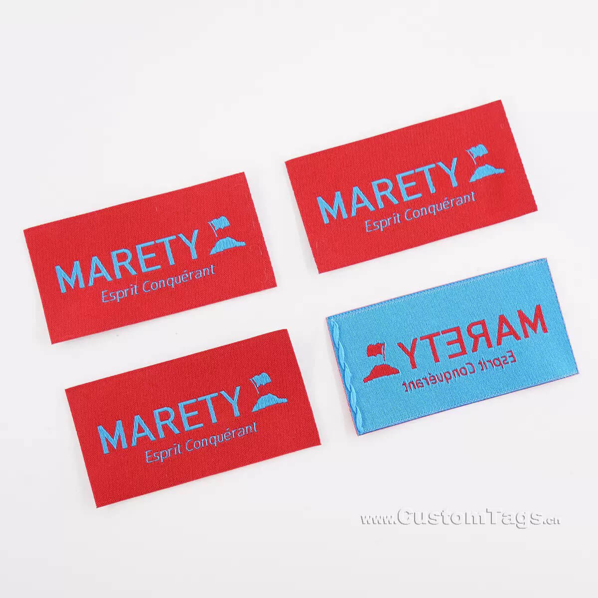 custom damask woven labels for clothing
